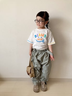 「beams mini」｜* 𝚝𝚘𝚛𝚒𝚌𝚘𝚝*さん（キッズ・100cm）の春コーディネート