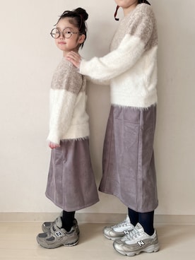 「アイテム（スカート）」を使った、* 𝚝𝚘𝚛𝚒𝚌𝚘𝚝*さん（キッズ・110cm）の冬コーディネート