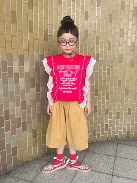 「Ocean&Ground（オーシャン&グラウンド）のアイテム」を使った、* 𝚝𝚘𝚛𝚒𝚌𝚘𝚝*さん（キッズ・120cm）の夏コーディネート