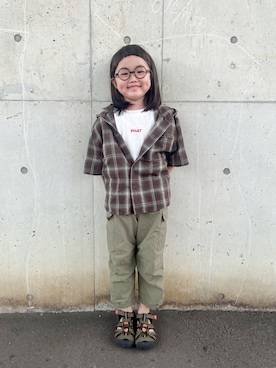 「アイテム（パンツ）」を使った、* 𝚝𝚘𝚛𝚒𝚌𝚘𝚝*さん（キッズ・110cm）の夏コーディネート