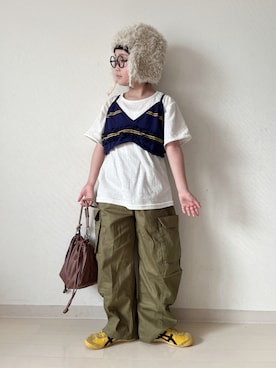 「Onitsuka Tiger（オニツカタイガー）のアイテム」を使った、* 𝚝𝚘𝚛𝚒𝚌𝚘𝚝*さん（キッズ・122cm）の秋コーディネート