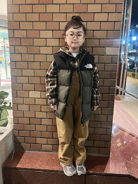 「アイテム（サロペット/オーバーオール）」を使った、* 𝚝𝚘𝚛𝚒𝚌𝚘𝚝*さん（キッズ・110cm）の冬コーディネート