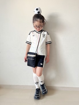 「A.P.C.（アーペーセー）のアイテム」を使った、* 𝚝𝚘𝚛𝚒𝚌𝚘𝚝*さん（キッズ・120cm）の夏コーディネート