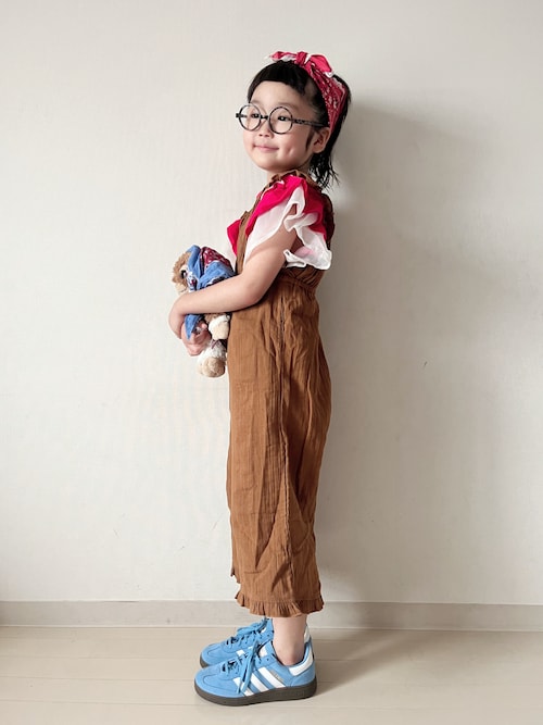 セール】【KIDS】【India】ガーゼシャーリングオールインワン