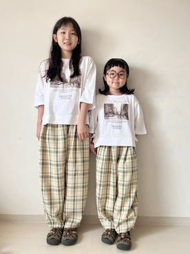 「アイテム（トップス）」を使った、* 𝚝𝚘𝚛𝚒𝚌𝚘𝚝*さん（キッズ・110cm）の夏コーディネート
