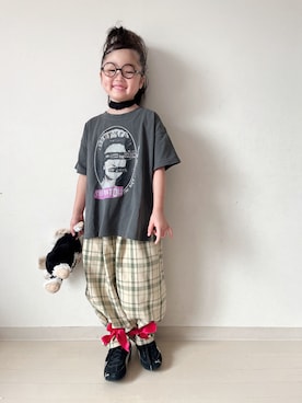 「LOWRYS FARM（ローリーズファーム）のアイテム」を使った、* 𝚝𝚘𝚛𝚒𝚌𝚘𝚝*さん（キッズ・110cm）の夏コーディネート