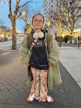 「アイテム（その他アウター）」を使った、* 𝚝𝚘𝚛𝚒𝚌𝚘𝚝*さん（キッズ・110cm）の冬コーディネート