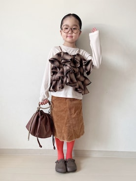 「アイテム（トップス）」を使った、* 𝚝𝚘𝚛𝚒𝚌𝚘𝚝*さん（キッズ・110cm）の夏コーディネート