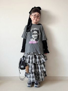 「アイテム（バッグ）」を使った、* 𝚝𝚘𝚛𝚒𝚌𝚘𝚝*さん（キッズ・110cm）の夏コーディネート