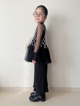 「アイテム（タンクトップ）」を使った、* 𝚝𝚘𝚛𝚒𝚌𝚘𝚝*さん（キッズ・110cm）の冬コーディネート