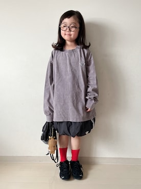「アイテム（スカート）」を使った、* 𝚝𝚘𝚛𝚒𝚌𝚘𝚝*さん（キッズ・110cm）の秋コーディネート