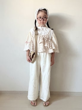 「Piet（ピエット）のアイテム」を使った、* 𝚝𝚘𝚛𝚒𝚌𝚘𝚝*さん（キッズ・120cm）の夏コーディネート