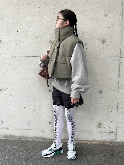 レース トリム スリーストライプス ショーツ ショートパンツ