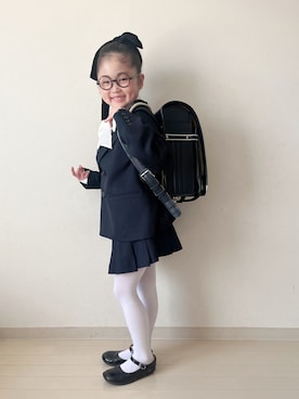 「SMELLY（スメリー）のアイテム」を使った、* 𝚝𝚘𝚛𝚒𝚌𝚘𝚝*さん（キッズ・120cm）の冬コーディネート