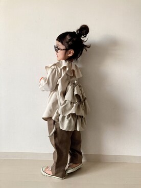 * 𝚝𝚘𝚛𝚒𝚌𝚘𝚝*さん（キッズ・90cm）の秋コーディネート