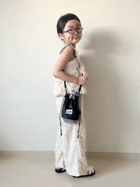 「アイテム（サンダル）」を使った、* 𝚝𝚘𝚛𝚒𝚌𝚘𝚝*さん（キッズ・110cm）の夏コーディネート