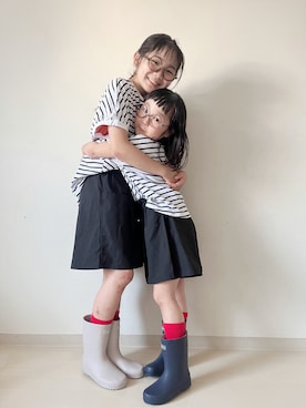 「アイテム（レインシューズ）」を使った、* 𝚝𝚘𝚛𝚒𝚌𝚘𝚝*さん（キッズ・110cm）の夏コーディネート