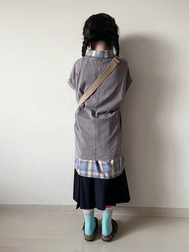「アイテム（レッグウェア）」を使った、* 𝚝𝚘𝚛𝚒𝚌𝚘𝚝*さん（キッズ・110cm）の秋コーディネート