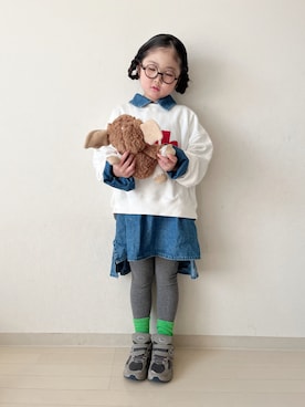 * 𝚝𝚘𝚛𝚒𝚌𝚘𝚝*さん（キッズ・110cm）の冬コーディネート