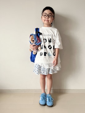 「アイテム（雑貨/ホビー）」を使った、* 𝚝𝚘𝚛𝚒𝚌𝚘𝚝*さん（キッズ・110cm）の夏コーディネート