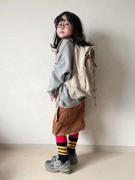「GREGORY（グレゴリー）のアイテム（バッグ）」を使った、* 𝚝𝚘𝚛𝚒𝚌𝚘𝚝*さん（キッズ・110cm）の冬コーディネート