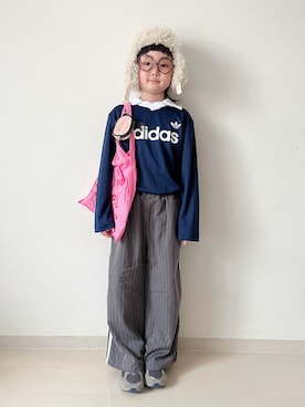 「BOBO CHOSES（ボボショーズ）のアイテム」を使った、* 𝚝𝚘𝚛𝚒𝚌𝚘𝚝*さん（キッズ・122cm）の秋コーディネート