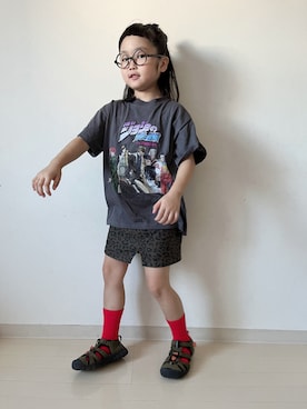 「アイテム（グレー系）」を使った、* 𝚝𝚘𝚛𝚒𝚌𝚘𝚝*さん（キッズ・110cm）の夏コーディネート