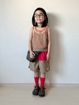 「アイテム（ソックス/靴下）」を使った、* 𝚝𝚘𝚛𝚒𝚌𝚘𝚝*さん（キッズ・110cm）の夏コーディネート