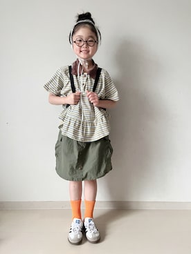 「BAYFLOW（ベイフロー）のアイテム」を使った、* 𝚝𝚘𝚛𝚒𝚌𝚘𝚝*さん（キッズ・120cm）の夏コーディネート