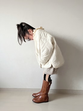 「アイテム（ブーツ）」を使った、* 𝚝𝚘𝚛𝚒𝚌𝚘𝚝*さん（キッズ・110cm）の冬コーディネート