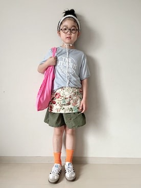 「BAYFLOW（ベイフロー）のアイテム」を使った、* 𝚝𝚘𝚛𝚒𝚌𝚘𝚝*さん（キッズ・120cm）の夏コーディネート