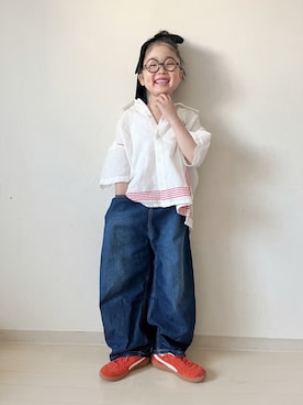 「PUMA（プーマ）のアイテム」を使った、* 𝚝𝚘𝚛𝚒𝚌𝚘𝚝*さん（キッズ・120cm）の春コーディネート