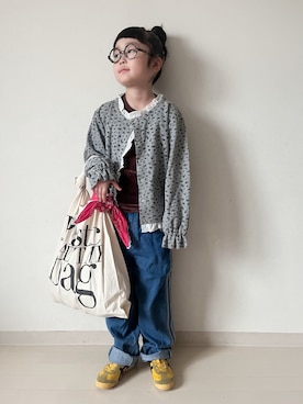 「アイテム（ジャージ）」を使った、* 𝚝𝚘𝚛𝚒𝚌𝚘𝚝*さん（キッズ・110cm）の秋コーディネート
