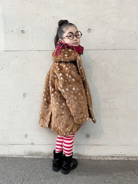 「アイテム（レッグウェア）」を使った、* 𝚝𝚘𝚛𝚒𝚌𝚘𝚝*さん（キッズ・110cm）の秋コーディネート