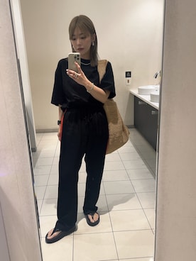 「DRIES VAN NOTEN（ドリスヴァンノッテン）のアイテム（パンツ）」を使った、makiさん（レディース・152cm）の夏コーディネート