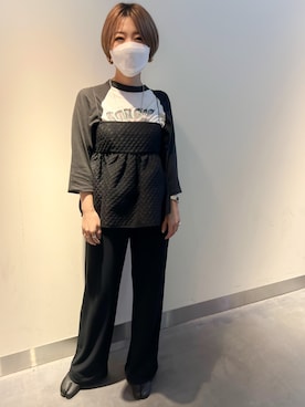 「UNTITLED（アンタイトル）のアイテム（パンツ）」を使った、makiさん（レディース・152cm）の秋コーディネート