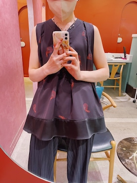 「sakishimatokyo（サキシマトーキョー）のアイテム（パンツ）」を使った、miyuwadaさん（レディース・156cm）の夏コーディネート