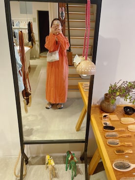 「sara mallika（サラ マリカ）のアイテム（ワンピース）」を使った、miyuwadaさん（レディース・158cm）の秋コーディネート