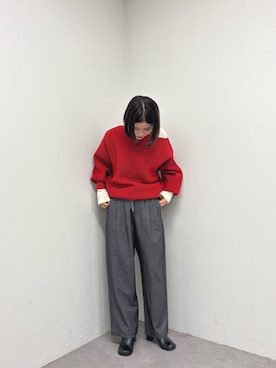 「スラックスパンツ」｜ａｏｉさん（レディース・156cm）の秋コーディネート
