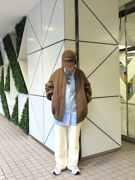 「アイテム（MA-1）」を使った、ａｏｉさん（レディース・156cm）の秋コーディネート