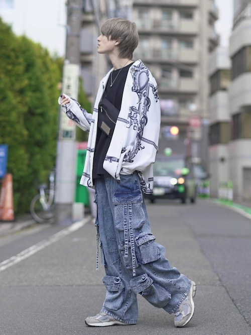 tai����̃V���c/�u���E�X�udolman sleeve open color shirt / �h���}���X���[�u�I�[�v���J���[�V���c�iADRER�b�A�h���[�j�v���g�����R�[�f�B�l�[�g