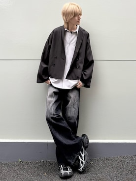 「アイテム（セットアップ）」を使った、taiさん（メンズ・179cm）の春コーディネート