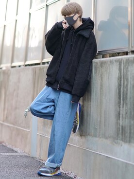 「act'm（アクトム）のアイテム（ジャケット/アウター）」を使った、taiさん（メンズ・179cm）の冬コーディネート
