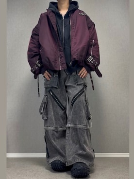 「LILL（リル）のアイテム」を使った、taiさん（メンズ・179cm）の冬コーディネート