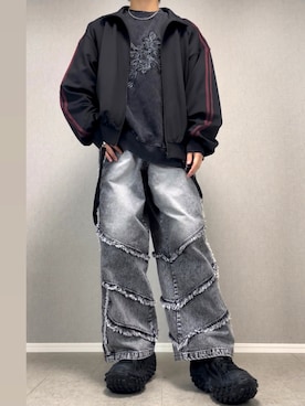 「LILL（リル）のアイテム」を使った、taiさん（メンズ・179cm）の冬コーディネート