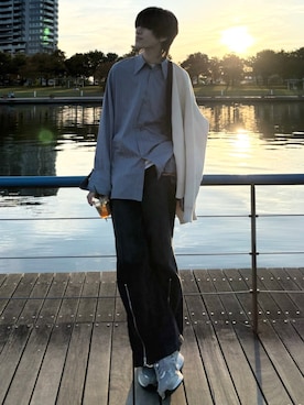 「アイテム（スニーカー）」を使った、taiさん（メンズ・179cm・20代）の秋コーディネート