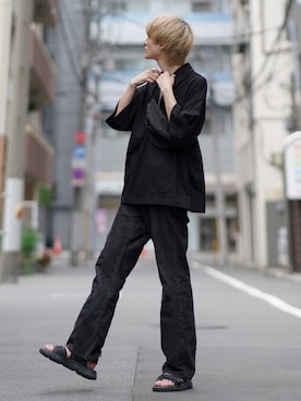 「JUNRED（ジュンレッド）のアイテム（バッグ）」を使った、taiさん（メンズ・179cm）の夏コーディネート