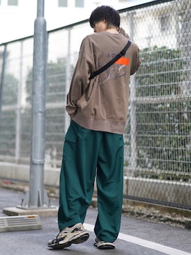 「JUNRED（ジュンレッド）のアイテム（バッグ）」を使った、taiさん（メンズ・179cm）の春コーディネート