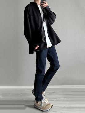 「JUNRED（ジュンレッド）のアイテム（Tシャツ/カットソー）」を使った、taiさん（メンズ・179cm）の春コーディネート