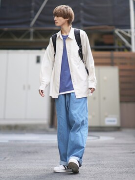 「JUNRED（ジュンレッド）のアイテム（パンツ）」を使った、taiさん（メンズ・179cm）の春コーディネート